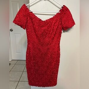 Helen Morley Lace Cocktail Evening Dress Made NY USA